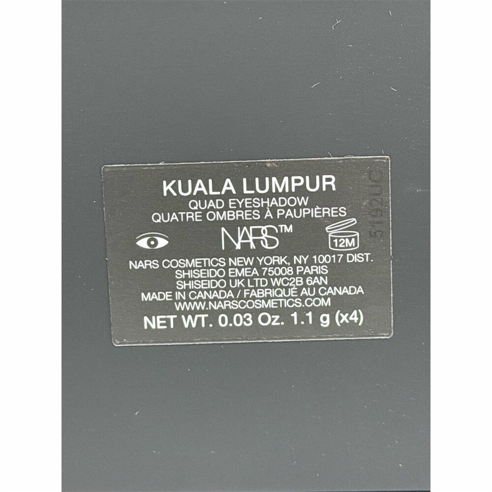 NARS Quad Eyeshadow Palette Kuala Lumpur 4 Shade Shimmer Satin Glitter NIB - Picture 15 of 16